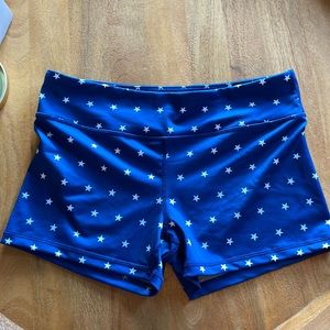 IAB MFG starry spandex no-rise shorts